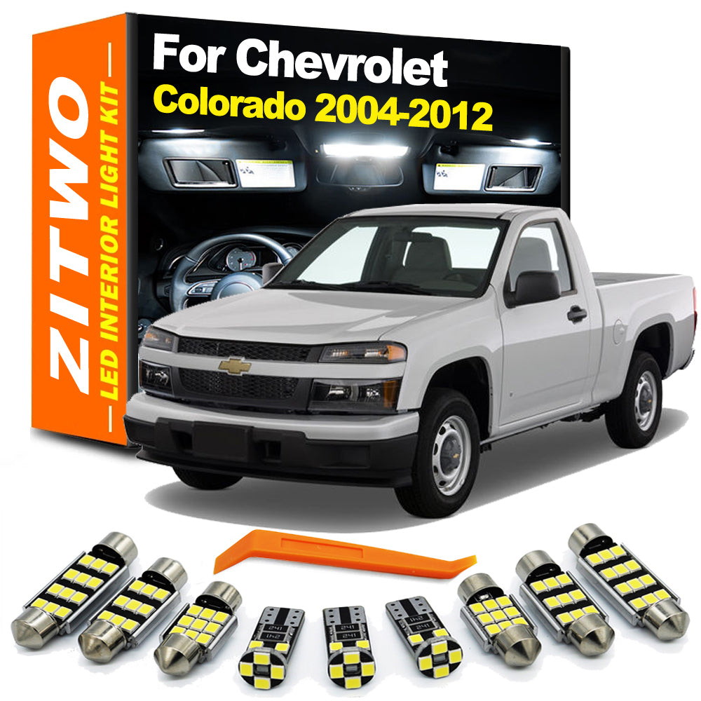 AutoGlowLED 7Pcs Canbus LED Interior Light Kit for Chevy Colorado 2004-2012