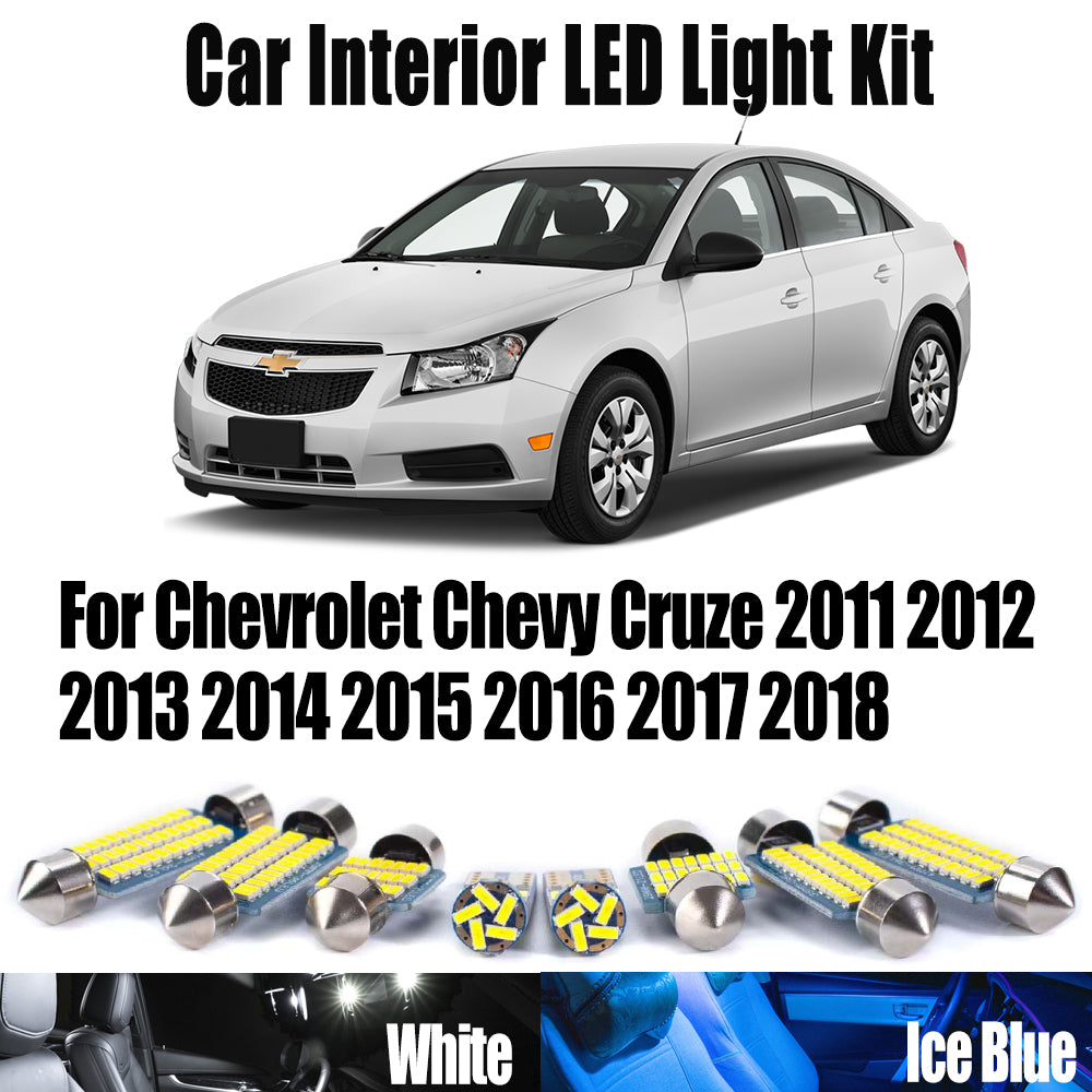 AutoGlowLED Canbus LED Interior Light Kit for Chevrolet Cruze 2011-2018