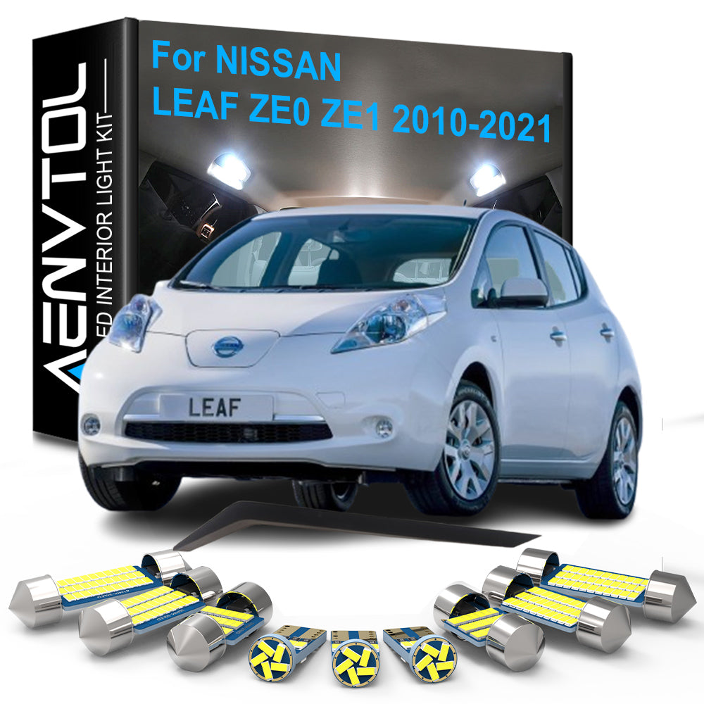 AutoGlowLED LED Interior Light Kit for Nissan LEAF Canbus Error Free