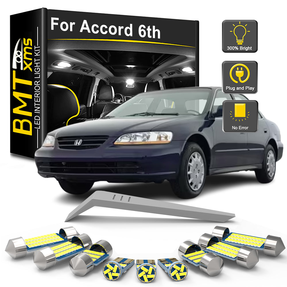 AutoGlowLED Canbus LED Interior Light Kit for Honda Accord 6th Gen 1998-2002