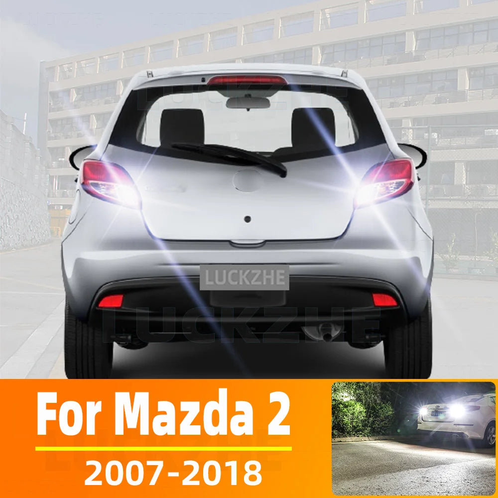 AutoGlowLED LED Backup Reverse Light Bulbs for Mazda 2 Demio 2007-2018 Canbus Error Free 2Pcs