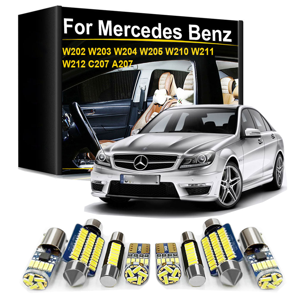 AutoGlowLED Interior LED Light Kit Canbus for Mercedes Benz C E Class