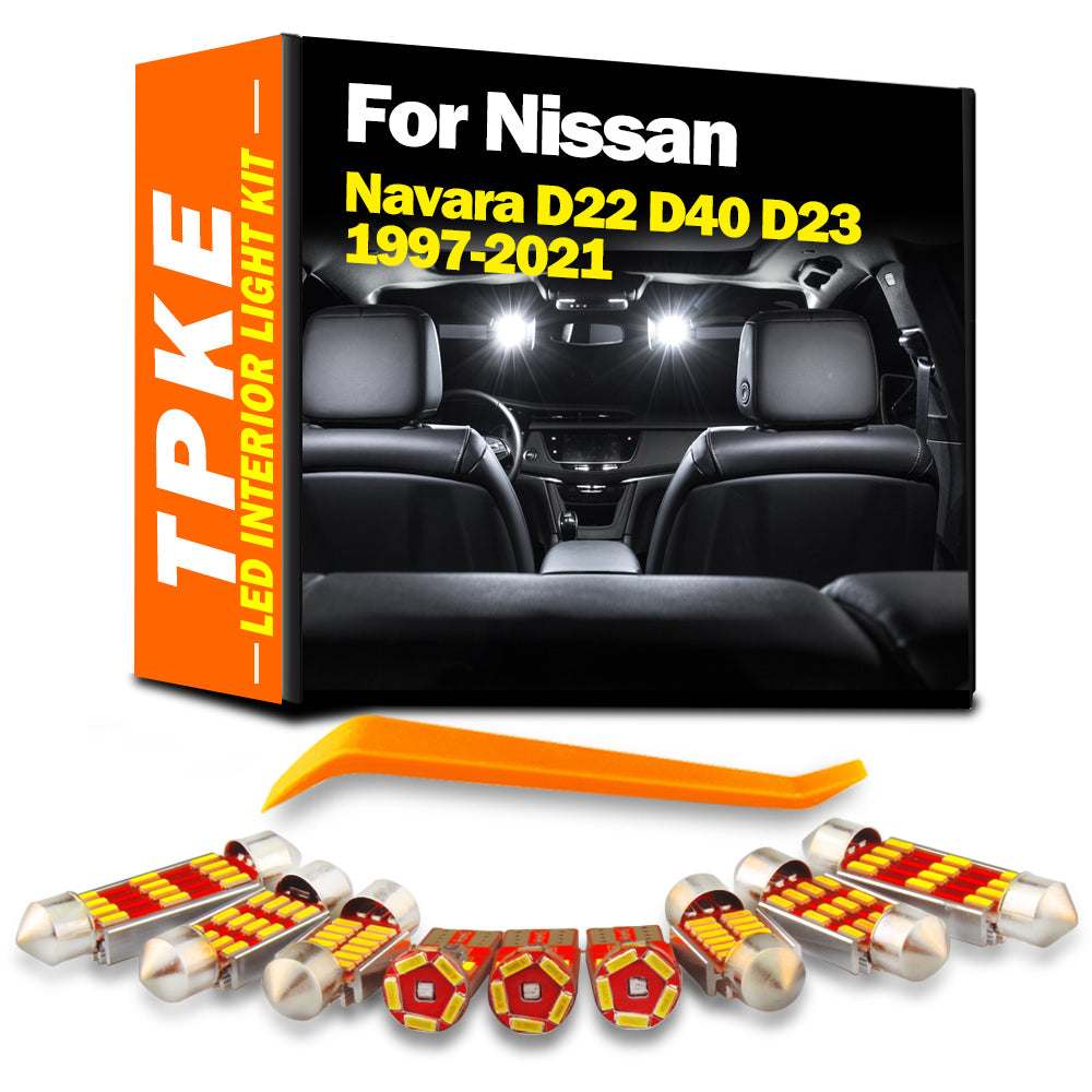 AutoGlowLED Interior LED Light Kit for Nissan Navara D22 D40 D23 Canbus