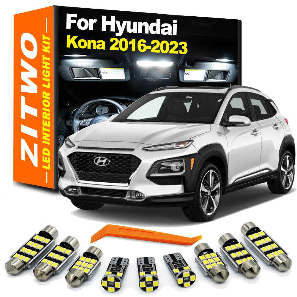 AutoGlowLED 13-Piece LED Interior Light Kit for Hyundai Kona N EV 2016-2022