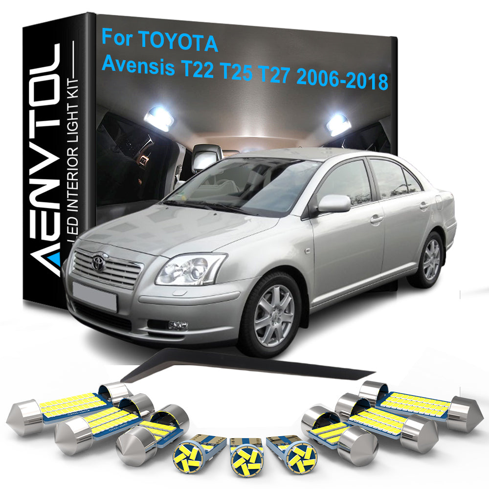 AutoGlowLED LED Interior Light Kit for Toyota Avensis T22 T25 T27 Canbus