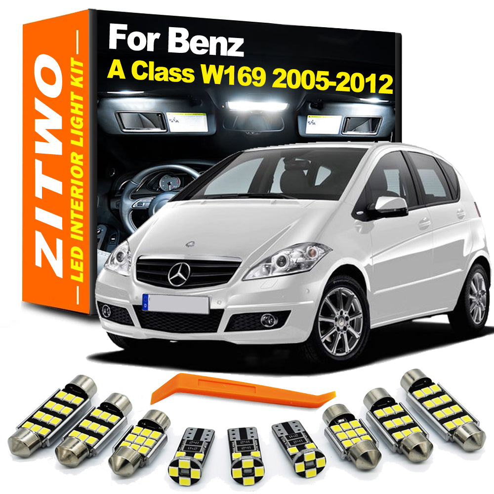 AutoGlowLED 13-Piece LED Interior Light Kit for Mercedes A-Class W169 2005-2012