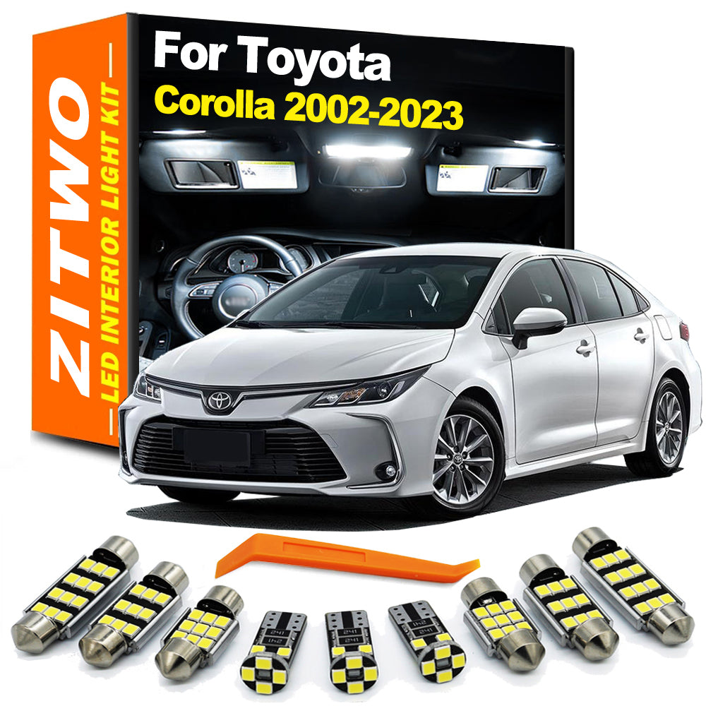 AutoGlowLED LED Interior Dome Map Reading Trunk Light Kit for Toyota Corolla 2002-2023