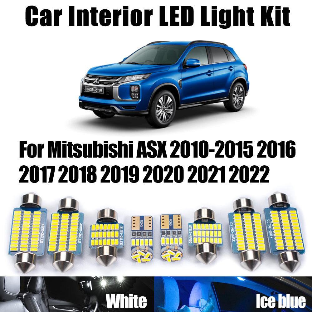 AutoGlowLED 11Pcs LED Interior Light Kit for Mitsubishi ASX 2010-2022