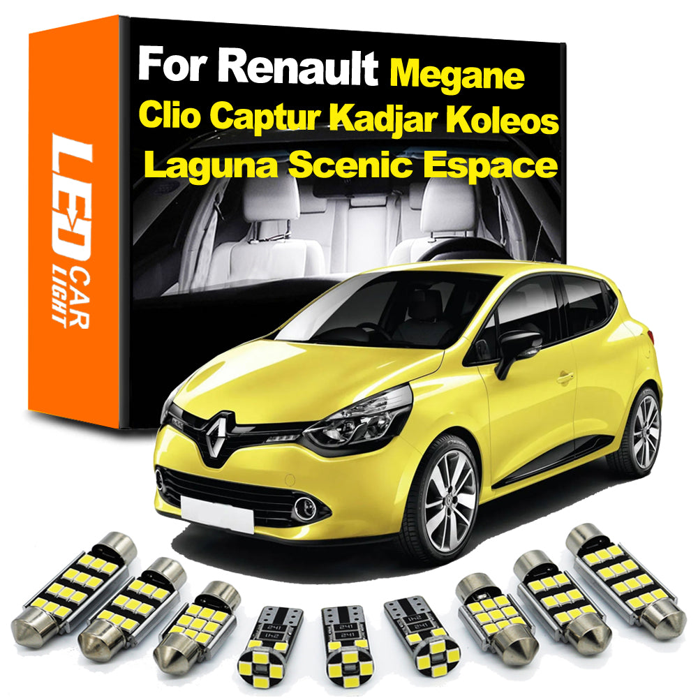 AutoGlowLED Interior LED Light Kit for Renault Clio Megane Captur Kadjar