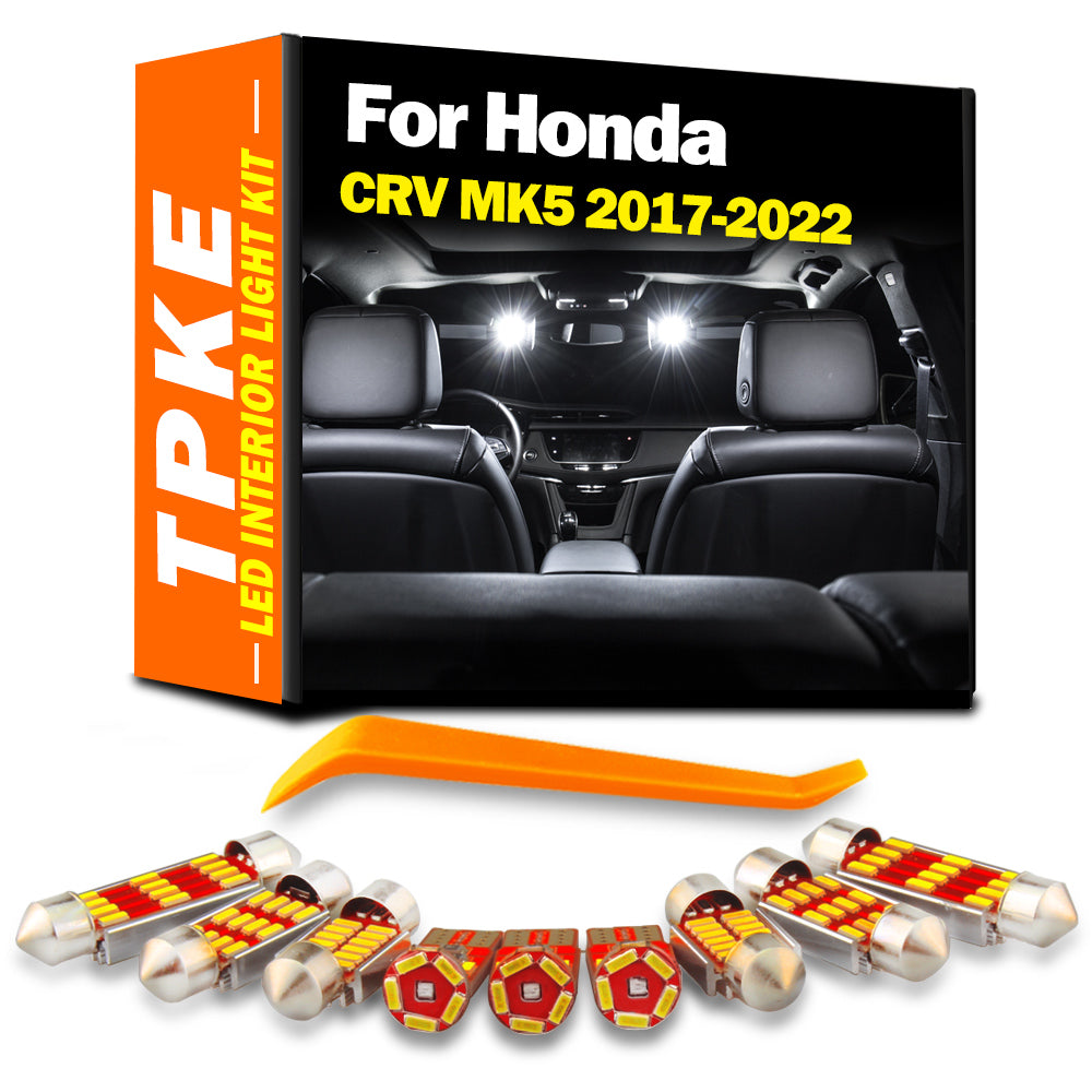 AutoGlowLED 13Pc LED Interior Light Kit for Honda CR-V MK5 2017-2022