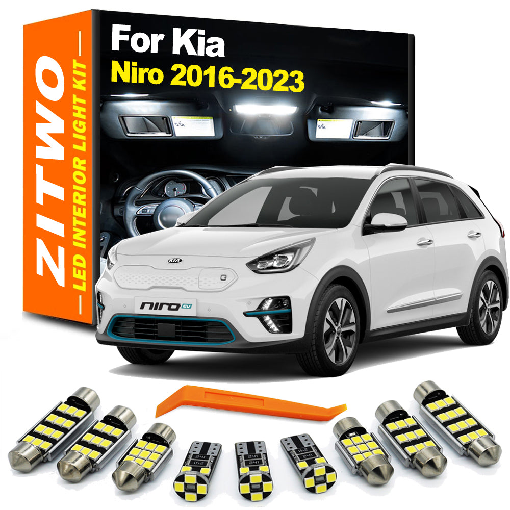 AutoGlowLED 13-Piece LED Interior Light Kit for Kia Niro EV Plug-in 2016-2023