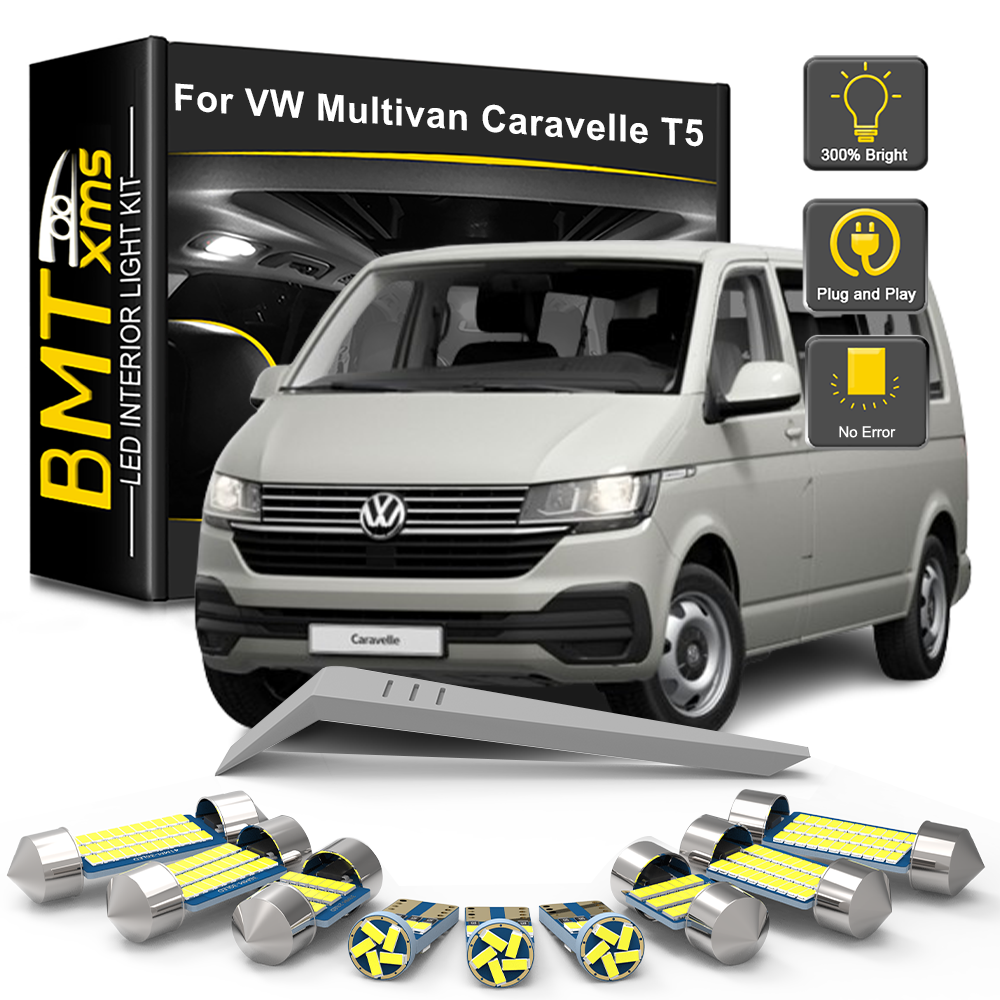 AutoGlowLED LED Interior Light Kit for VW Multivan Caravelle Transporter T5 T5.1 2003-2015