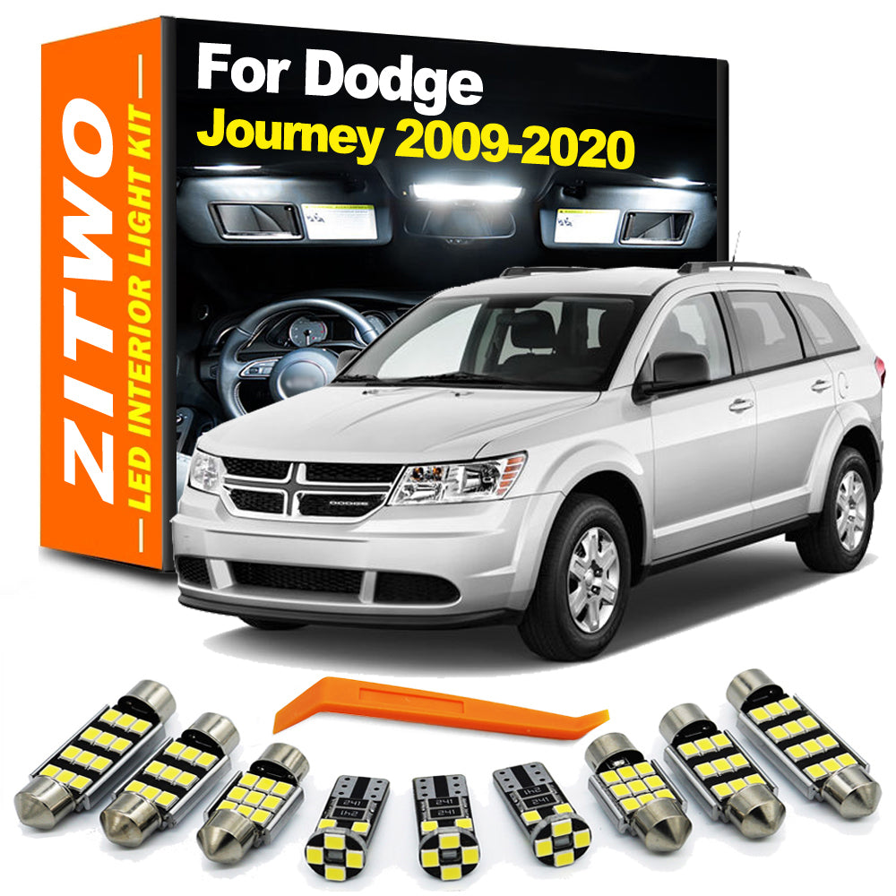 AutoGlowLED 14-Piece LED Interior Light Kit for Dodge Journey 2009-2020