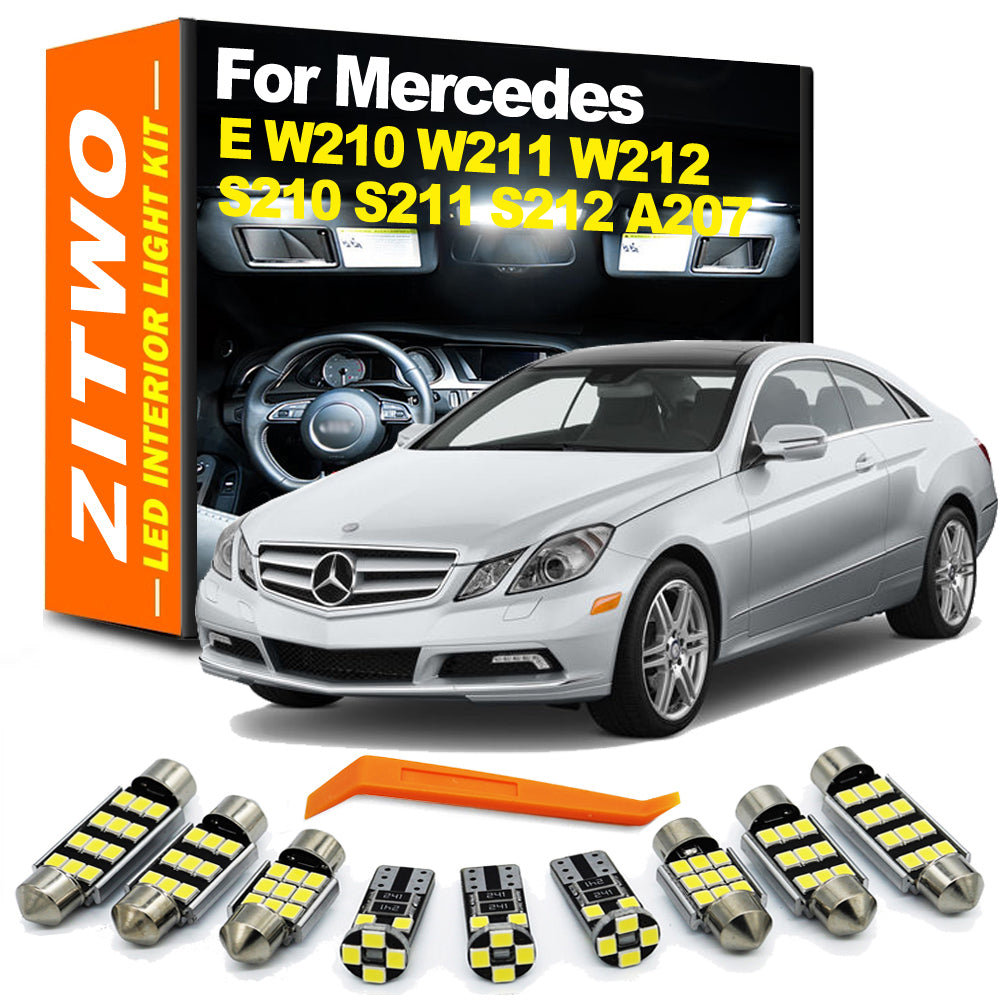 AutoGlowLED LED Interior Light Kit for Mercedes E-Class W124 W210 W211 W212