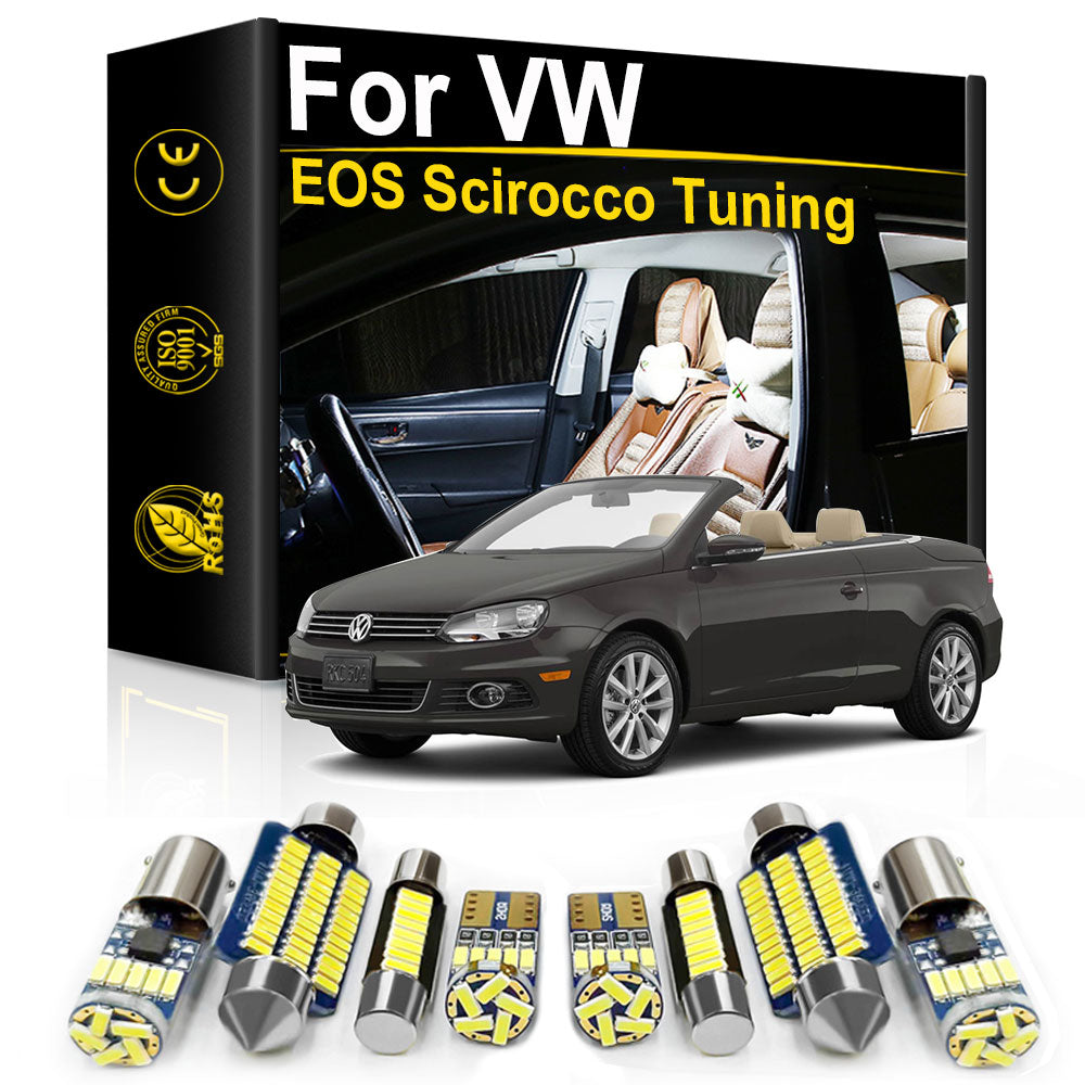 AutoGlowLED Interior LED Light Kit for VW EOS Cabrio Scirocco Canbus