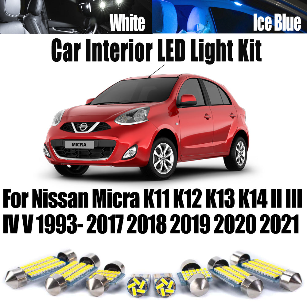 AutoGlowLED LED Interior Light Kit for Nissan Micra K11 K12 K13 K14 1993-2021