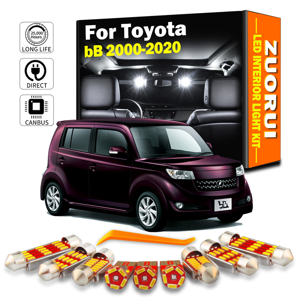 AutoGlowLED Canbus LED Interior Light Kit for Toyota bB 2000-2020