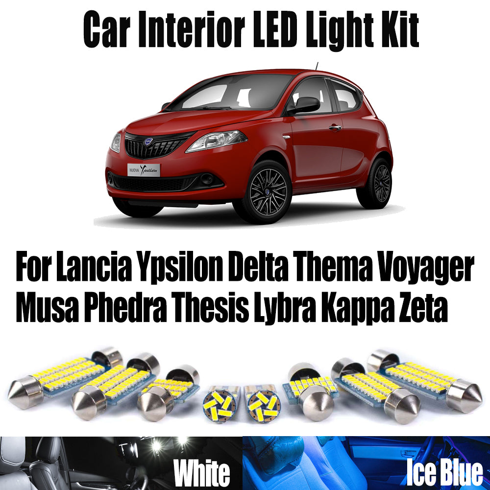 AutoGlowLED Canbus LED Interior Light Kit for Lancia Ypsilon Delta Thema