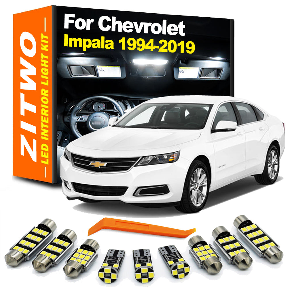 AutoGlowLED Canbus LED Interior Light Kit for Chevy Impala 1994-2019