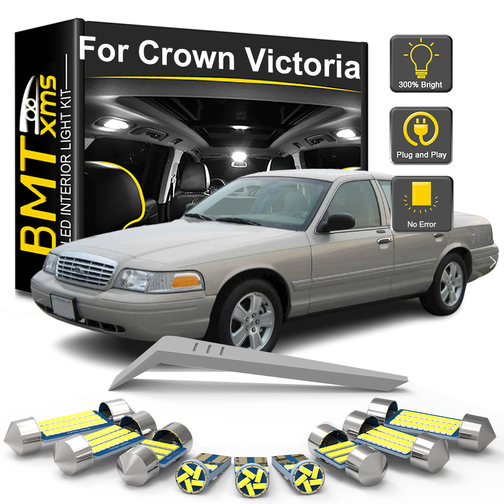 AutoGlowLED LED Interior Light Kit for Ford Crown Victoria 1998-2011 Canbus No Error