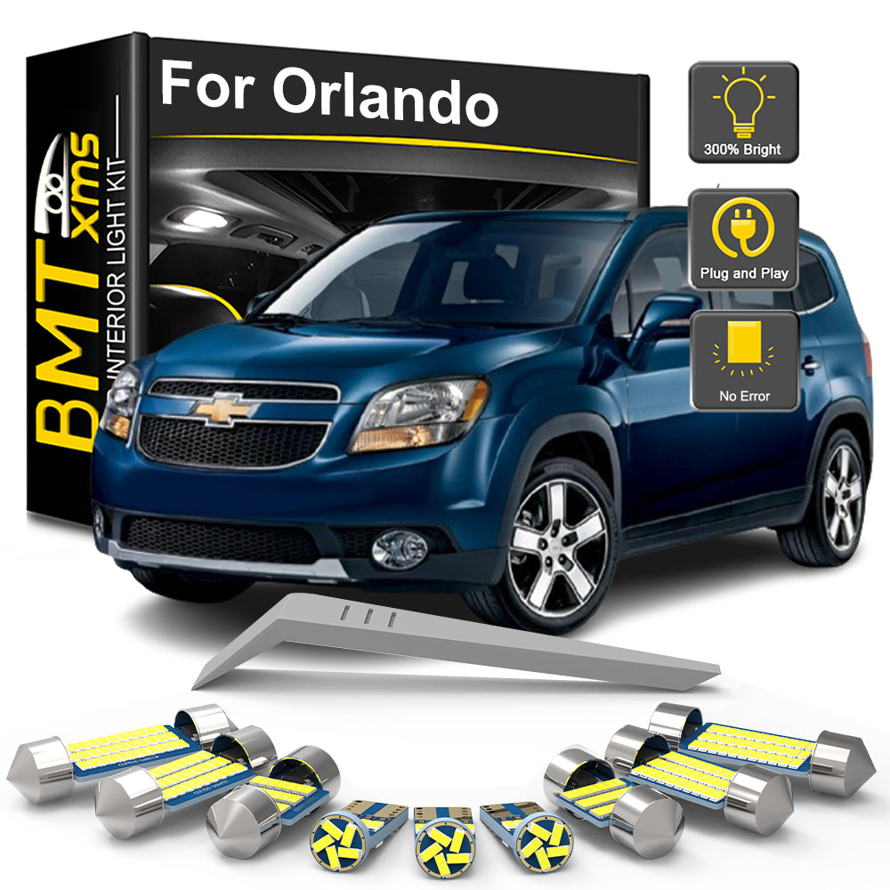 AutoGlowLED 13Pc Canbus LED Interior Light Kit for Chevrolet Orlando
