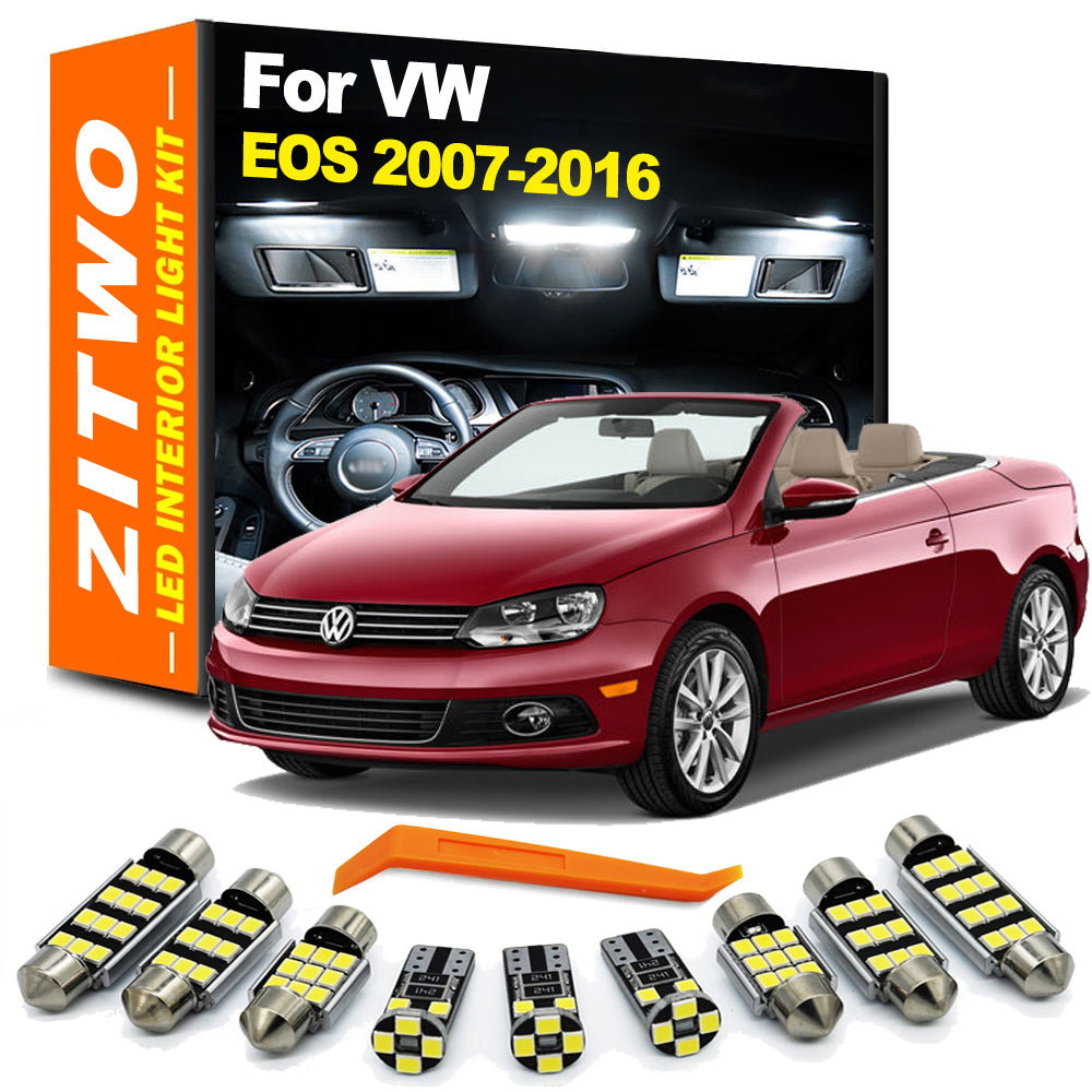 AutoGlowLED 13Pcs Canbus LED Interior Light Kit for VW EOS 2007-2016