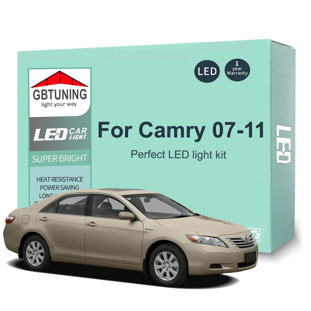 AutoGlowLED 14Pc Canbus LED Interior Light Kit for Toyota Camry XV40 2007-2011