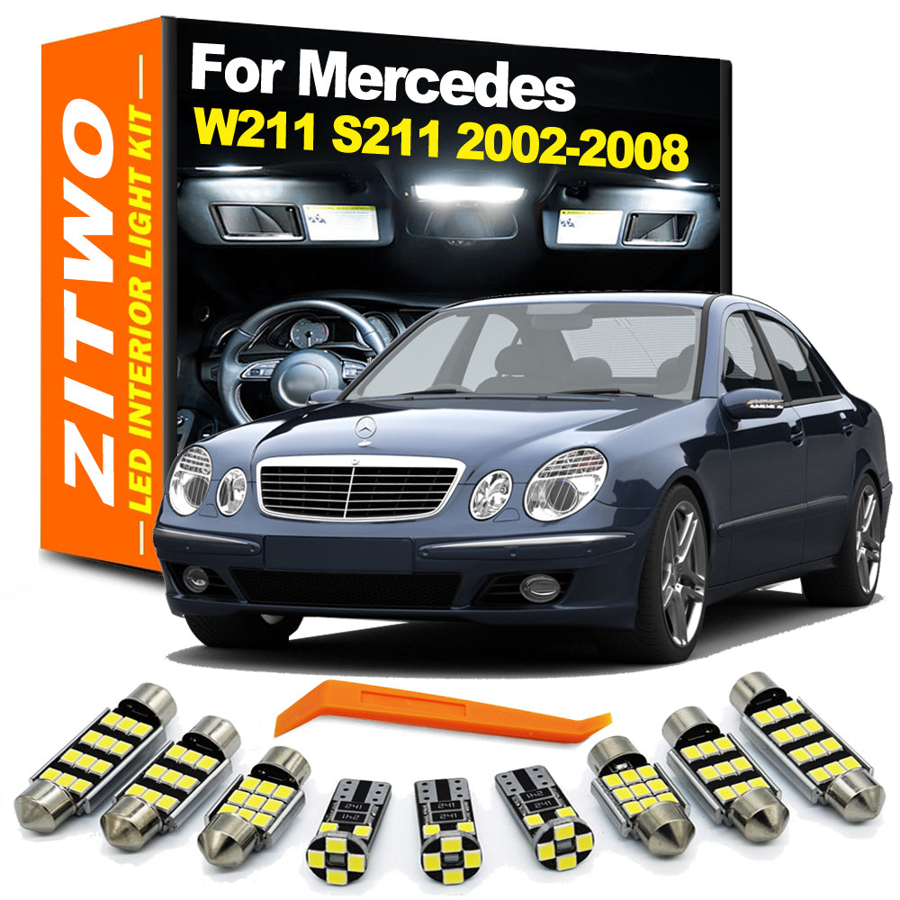 AutoGlowLED LED Interior Light Kit for Mercedes Benz E-Class W211 S211 2002-2008