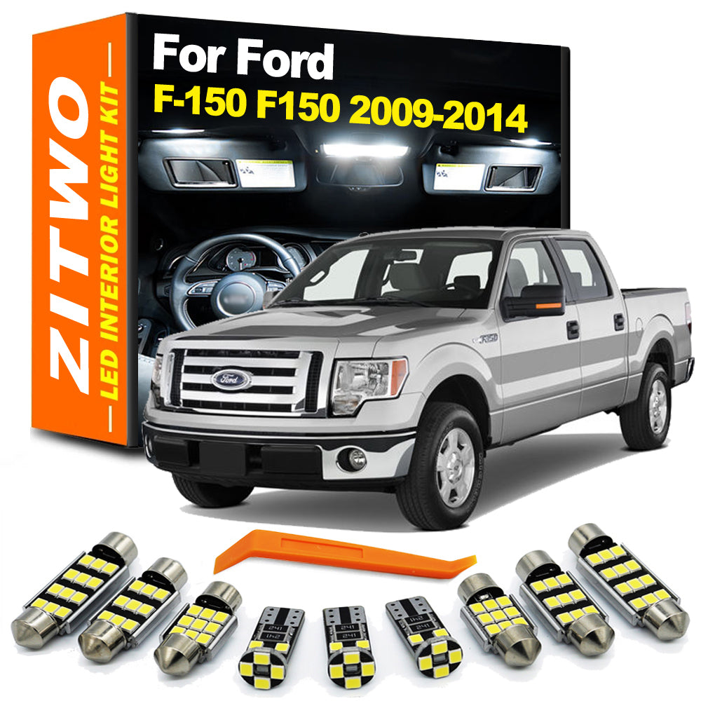 AutoGlowLED 13Pcs LED Interior Light Kit for Ford F-150 2009-2014