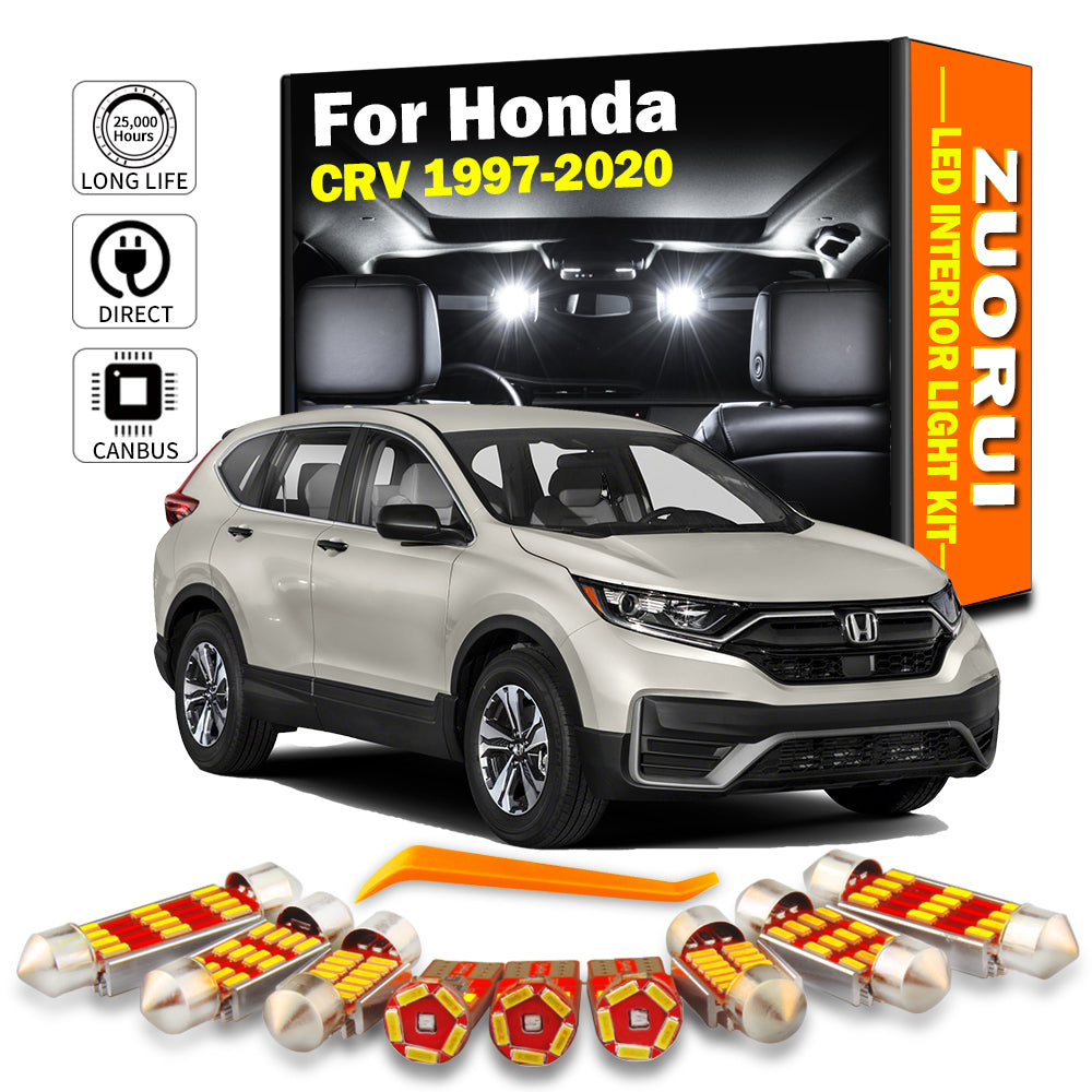 AutoGlowLED Canbus LED Interior Light Kit for Honda CR-V 1997-2020