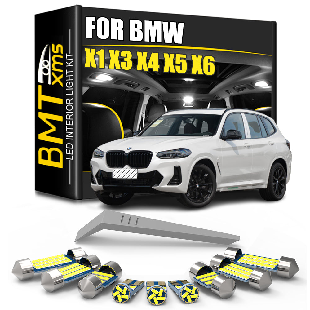 AutoGlowLED Canbus LED Interior Light Kit for BMW X1 X2 X3 X4 X5 X6