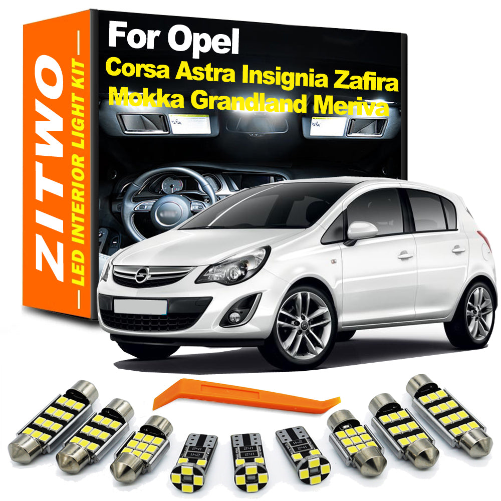 AutoGlowLED LED Interior Light Kit for Opel Vauxhall Corsa Astra Insignia Mokka