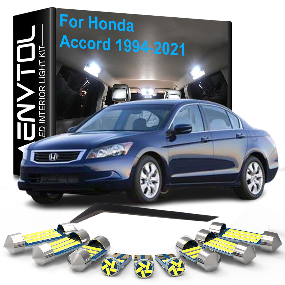 AutoGlowLED Canbus LED Interior Light Kit for Honda Accord 1994-2021