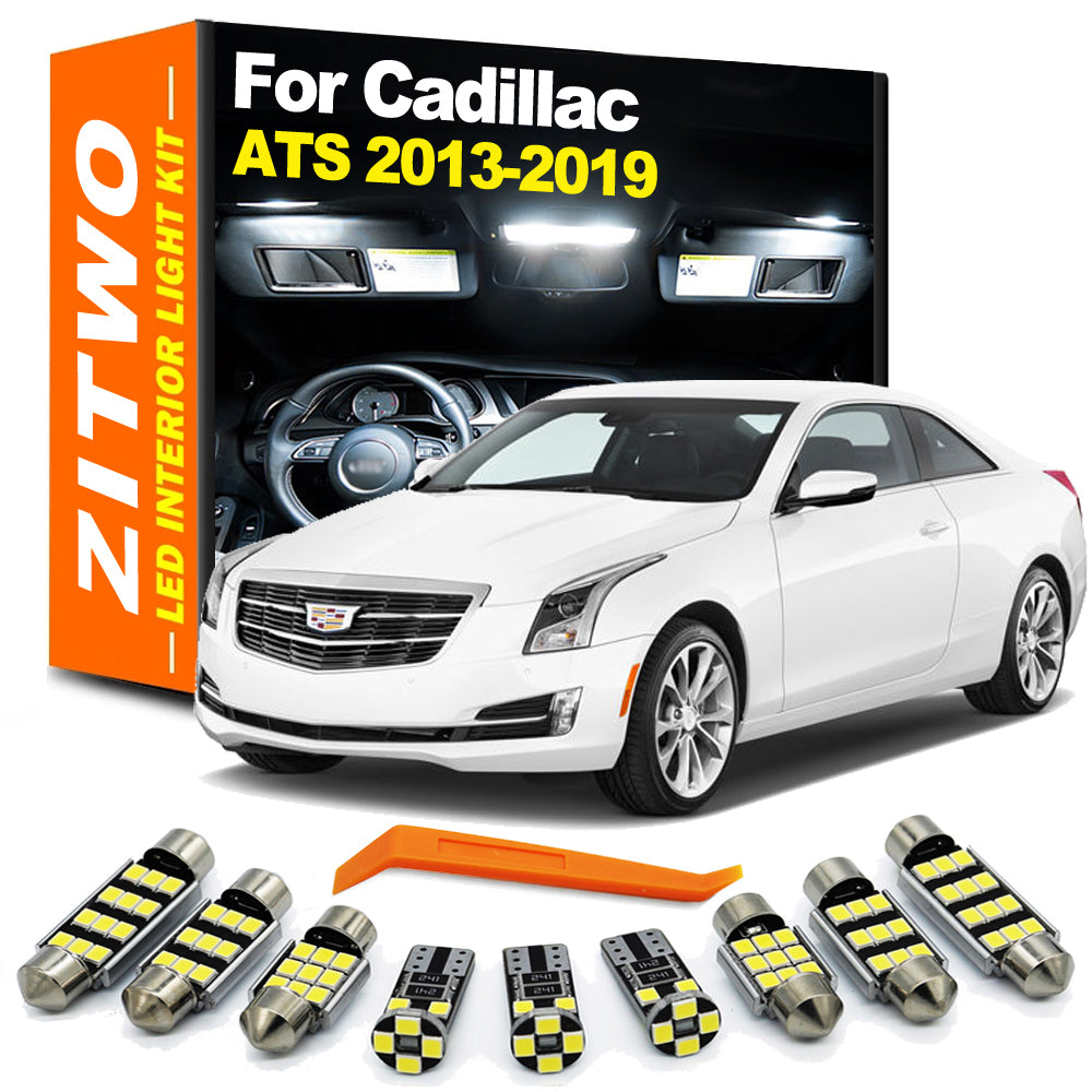 AutoGlowLED 13Pcs LED Interior Light Kit for Cadillac ATS 2013-2019