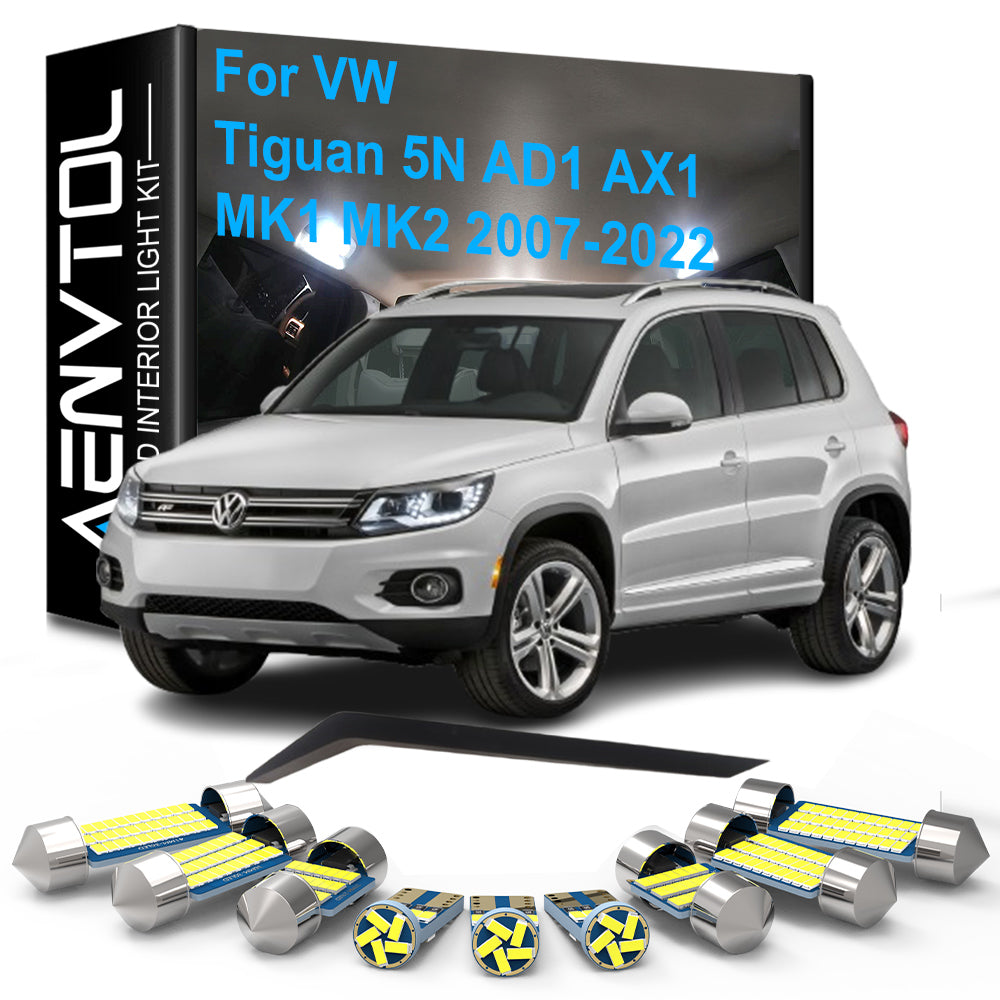 AutoGlowLED Car LED Interior Lights Canbus for VW Tiguan 5N AD1 AX1 MK1 MK2 2007-2022