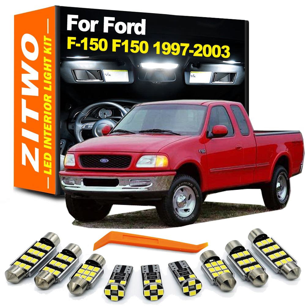 AutoGlowLED 14-Piece LED Interior Light Kit for Ford F-150 1997-2003