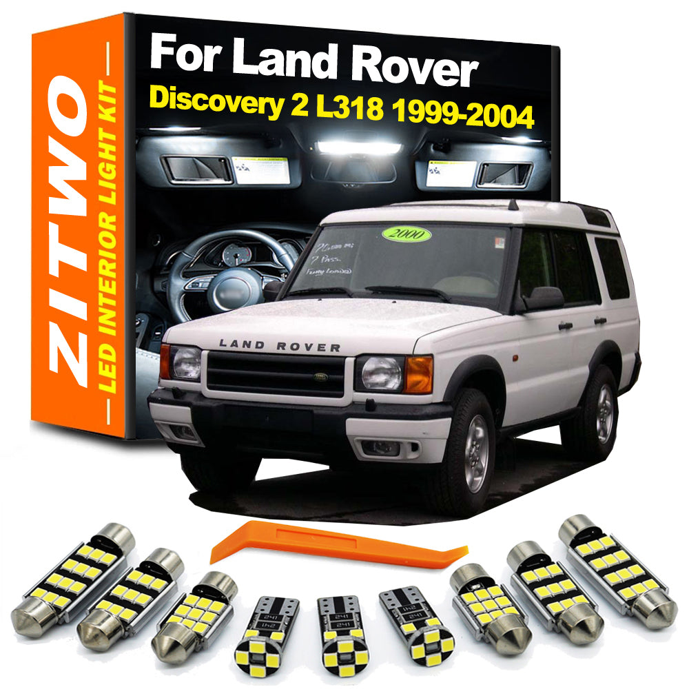 AutoGlowLED 7Pcs LED Interior Light Kit for Land Rover Discovery II L318 1999-2004