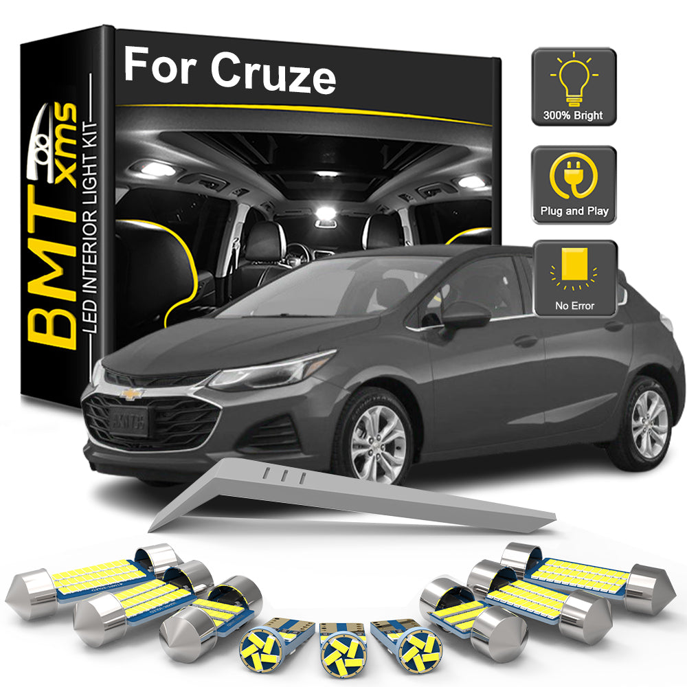 AutoGlowLED LED Interior Light Kit for Chevrolet Cruze 2011-2019
