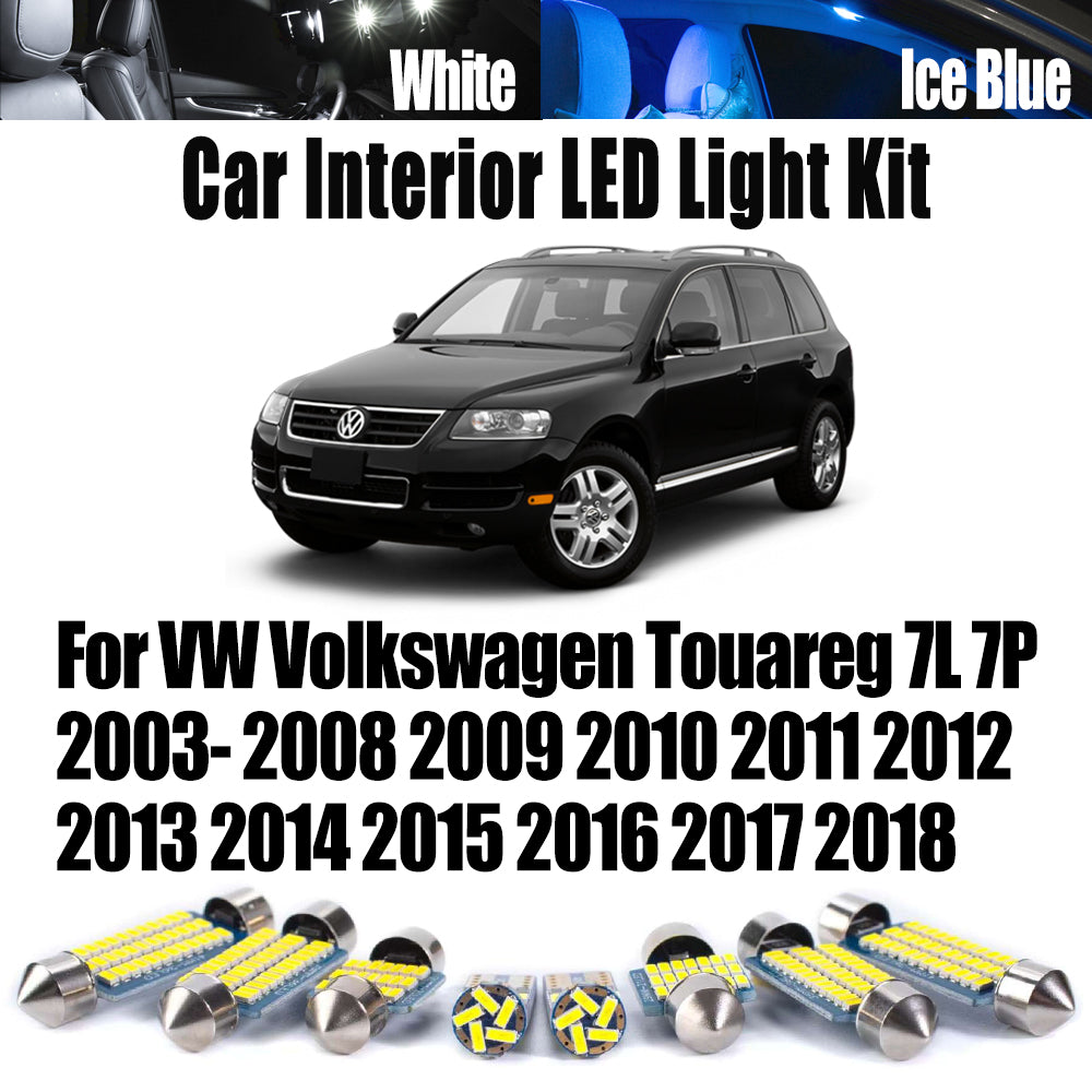 AutoGlowLED Canbus LED Interior Light Kit for VW Touareg 7L 7P 2003-2018