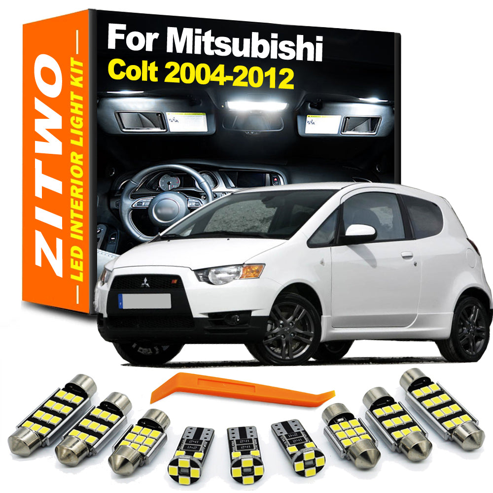 AutoGlowLED 7Pcs Canbus LED Interior Light Kit for Mitsubishi Colt 2004-2012