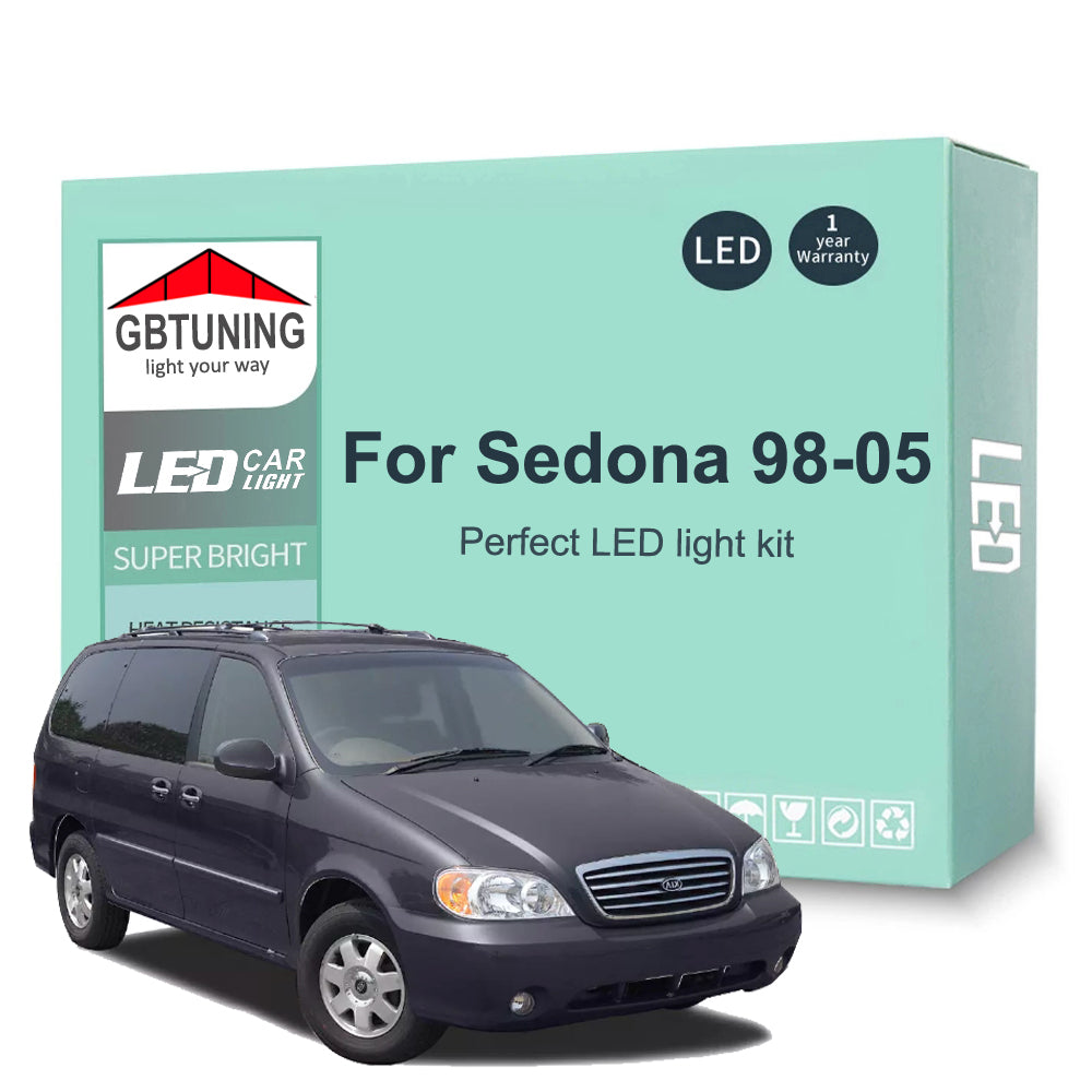 AutoGlowLED LED Interior Light Kit for KIA Sedona Carnival 1998-2005 Canbus