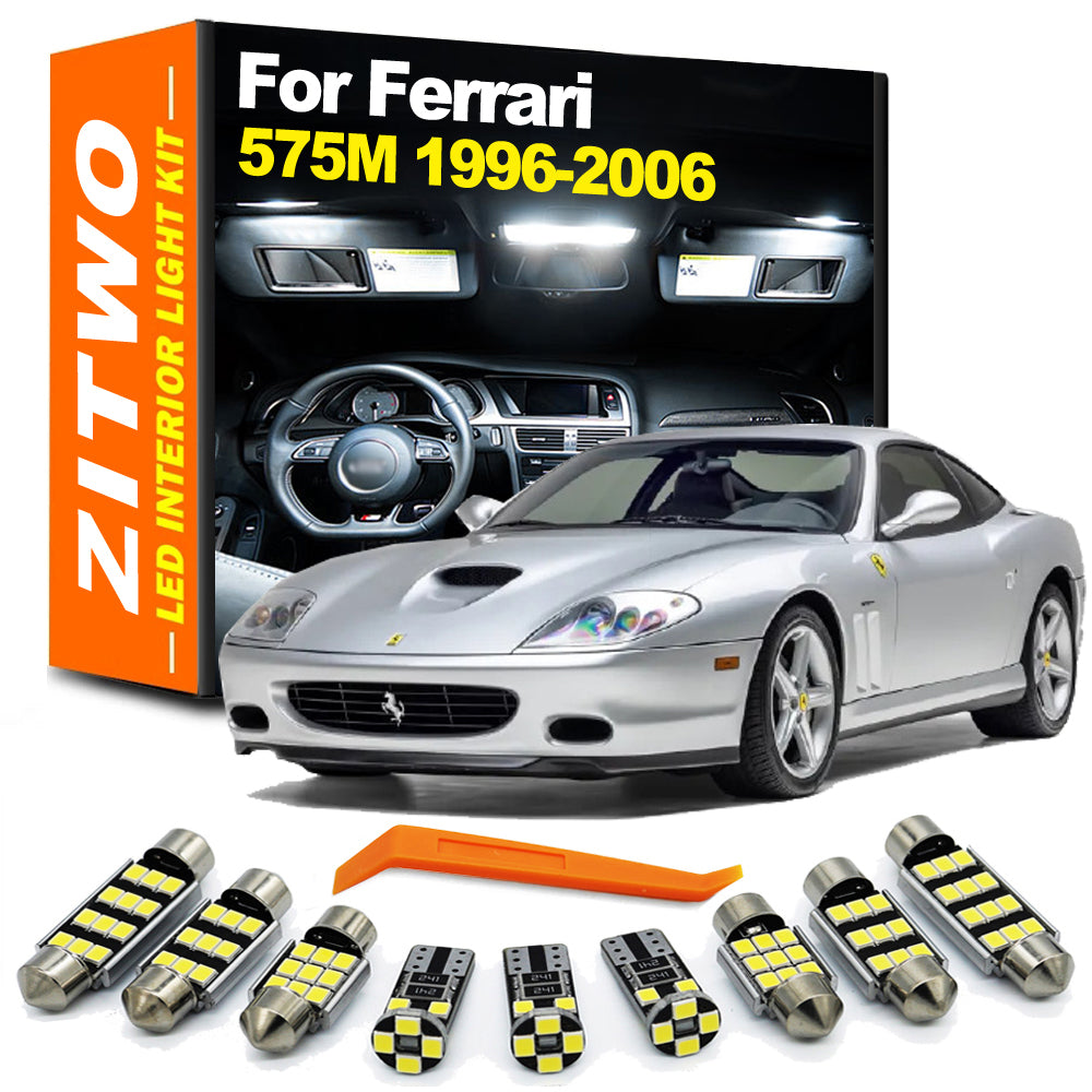 AutoGlowLED 7-Piece LED Interior Light Kit for Ferrari 575/575M 1996-2006