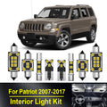 AutoGlowLED 8Pc LED Interior Light Kit for Jeep Patriot 2007-2017