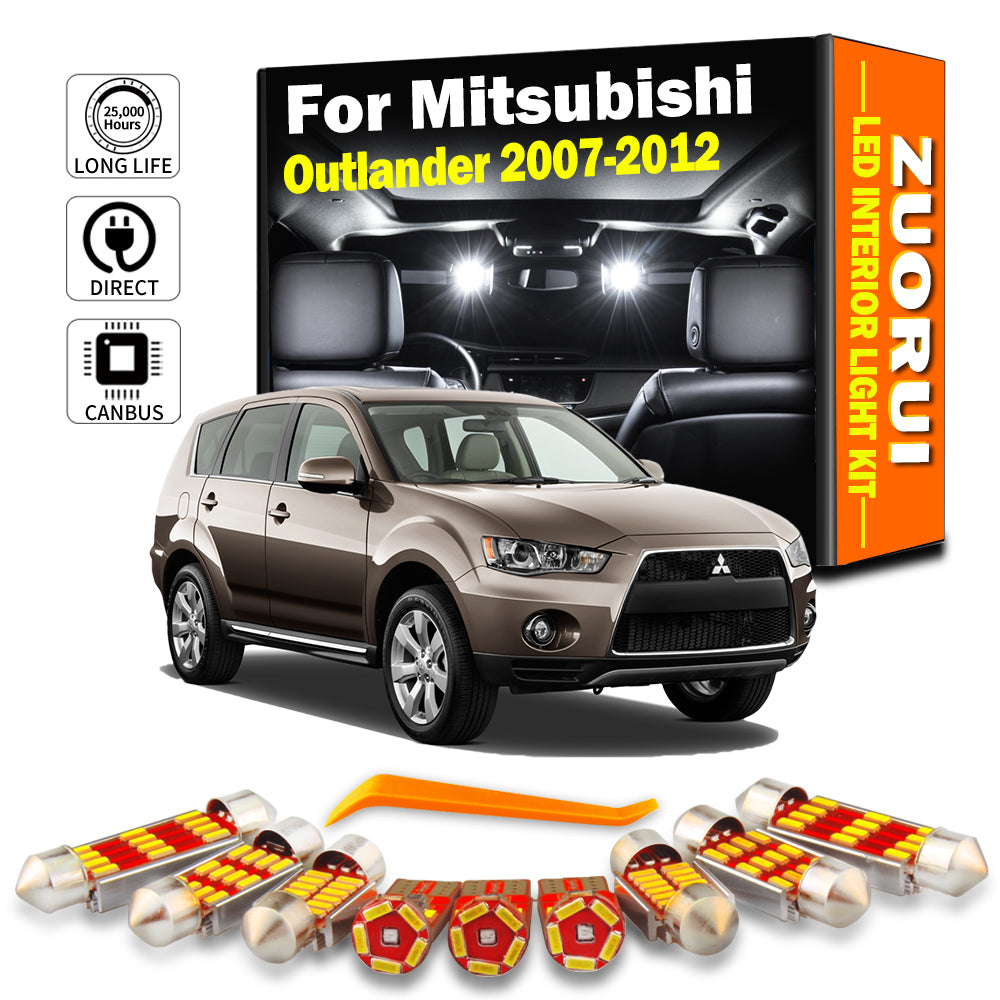 AutoGlowLED Canbus LED Interior Light Kit for Mitsubishi Outlander 2007-2012