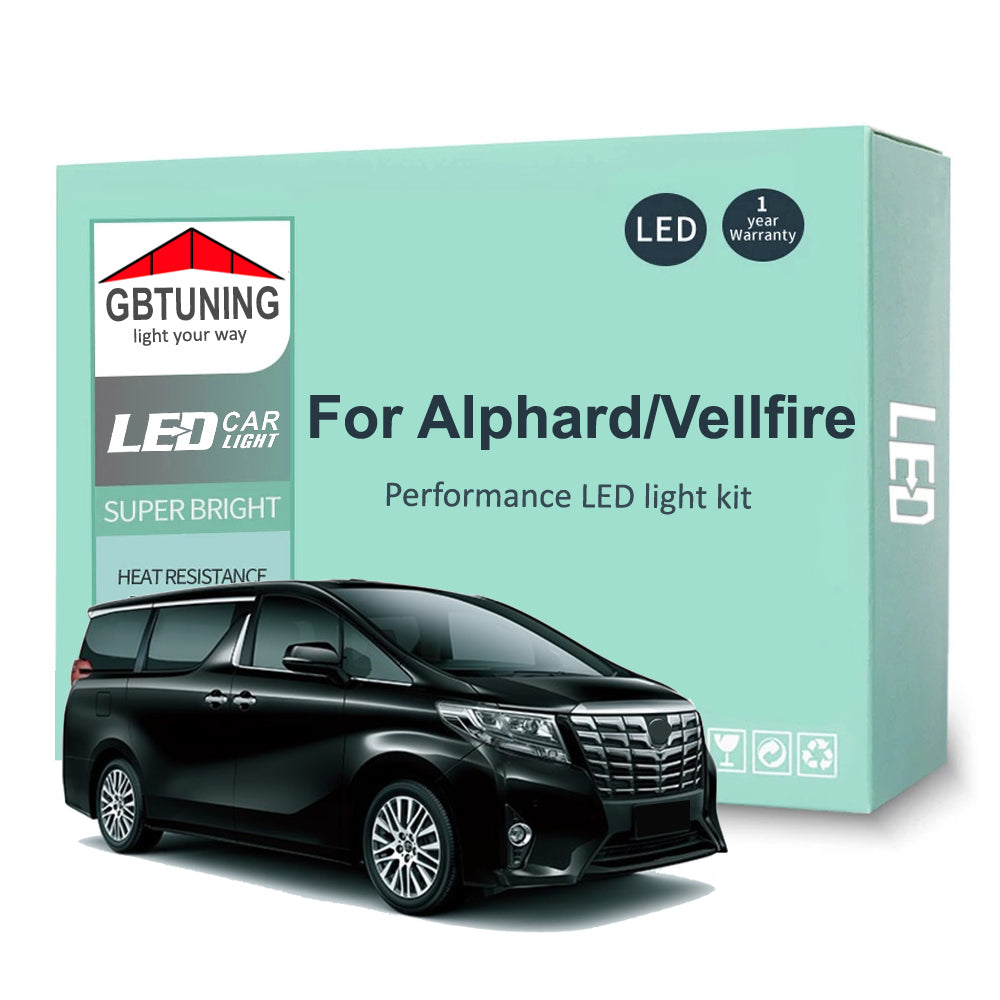 AutoGlowLED Interior LED Light Kit for Toyota Alphard Vellfire 10/20 Series