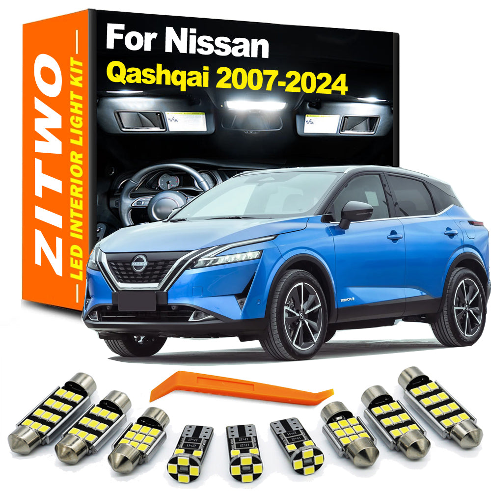 AutoGlowLED LED Interior Light Kit for Nissan Qashqai J10 J11 J12 2007-2024