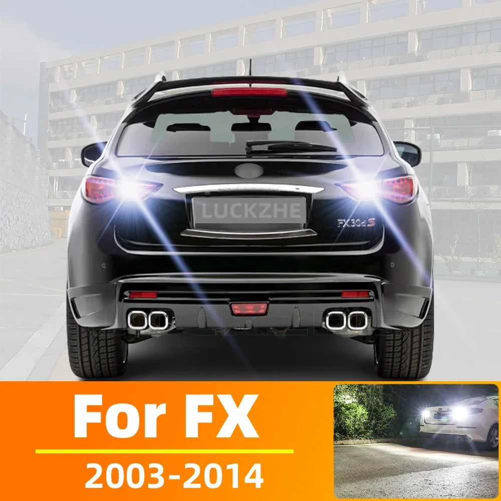 AutoGlowLED LED Reverse Light Kit for Infiniti FX35 FX37 FX45 FX50 2003-2014