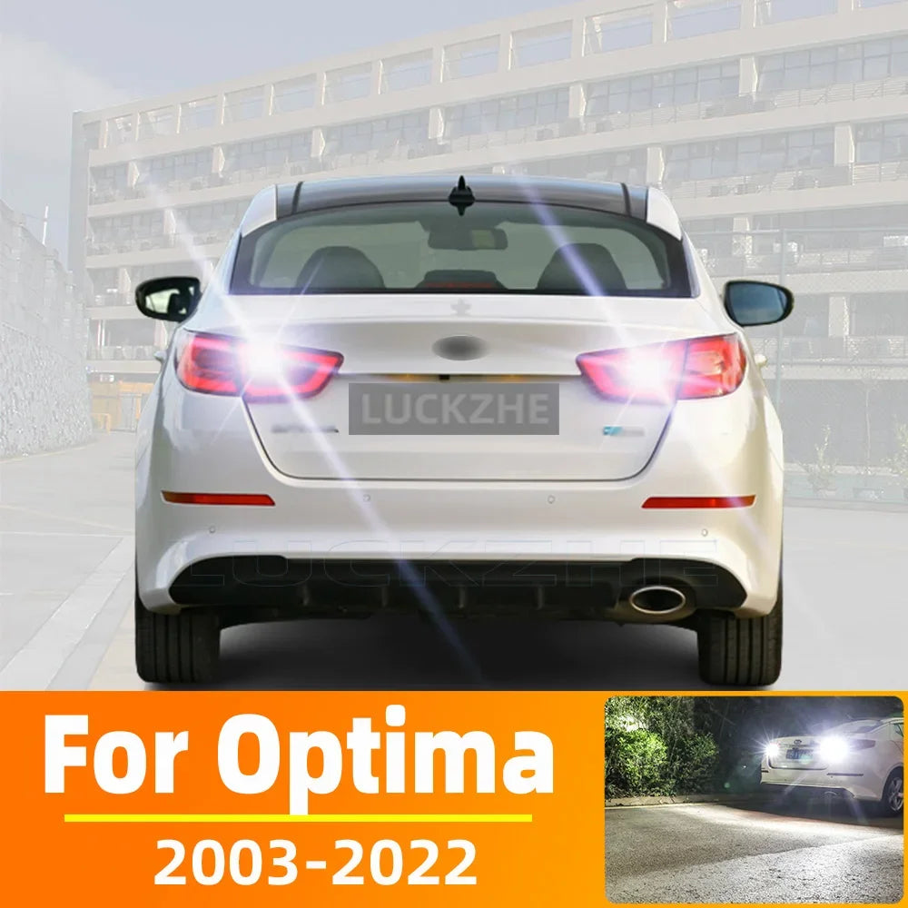 AutoGlowLED LED Backup Light Bulbs for Kia K5 Optima 2003-2022 Canbus