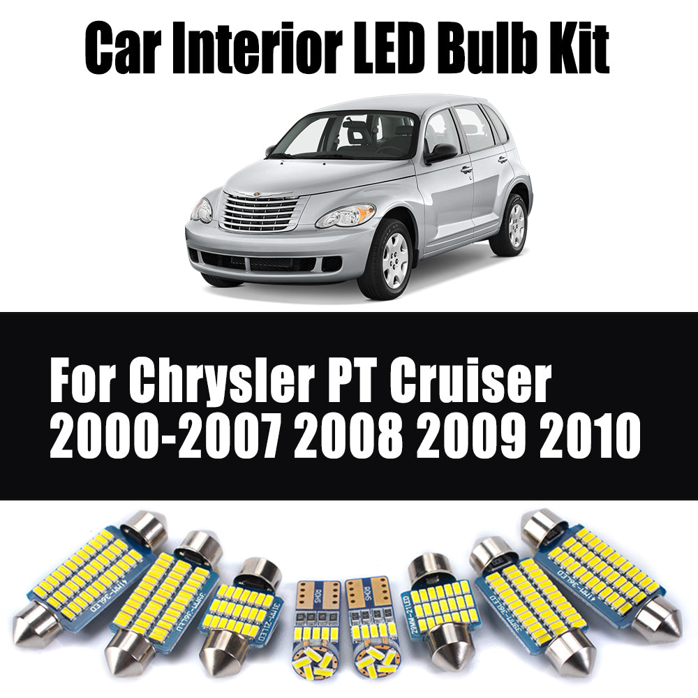AutoGlowLED 11Pcs Canbus LED Interior Light Kit for Chrysler PT Cruiser 2000-2010
