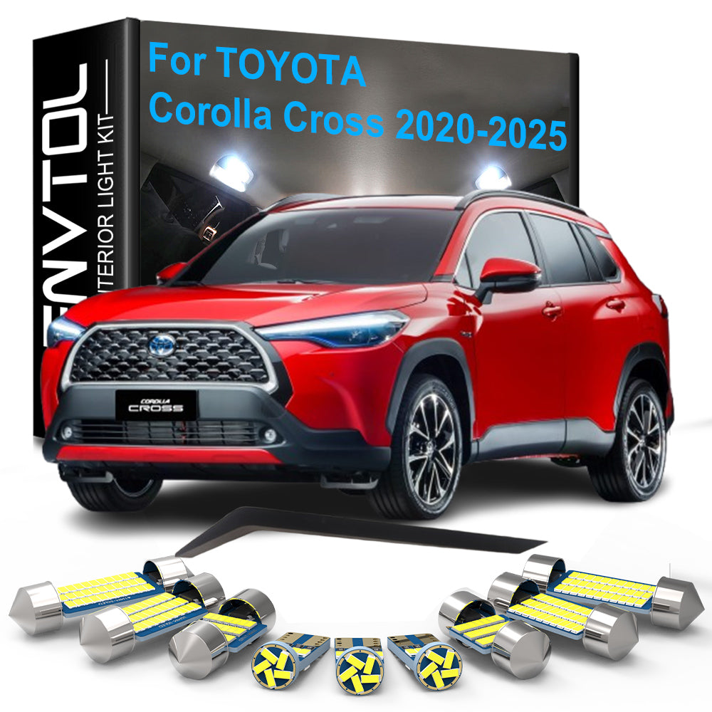 AutoGlowLED 11pc LED Interior Light Kit for Toyota Corolla Cross 2020-2025 Canbus